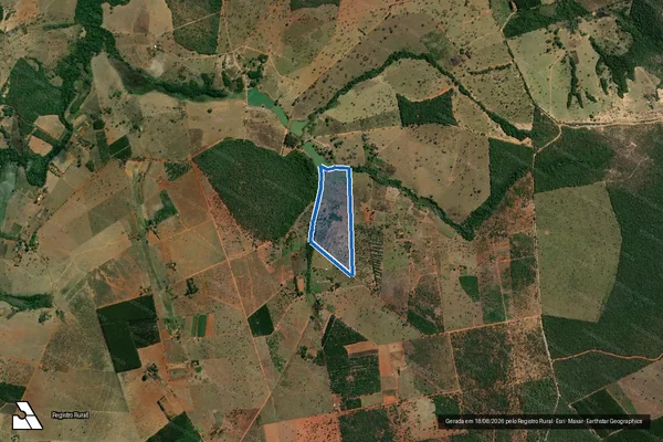 Imagem de satélite de Lote 09- PA 26 de Outubro - Perímetro em Pompéu - MG