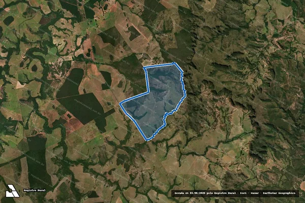 Imagem de satélite de Fazenda Urucará - Parte 1 em Rio Negro - MS