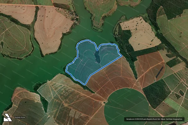 Imagem de satélite de Fazenda Granada Parcela 3 - Parte 2 em Mendonça - SP