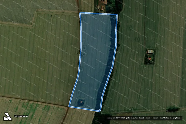 Imagem de satélite de FAZENDA TAQUARAL em Cândido Mota - SP