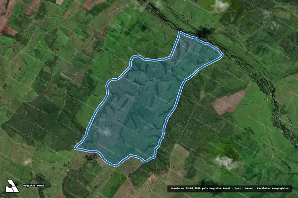 Imagem de satélite de FAZENDA PEDRAS ALTAS - PERÍMETRO em Crisópolis - BA