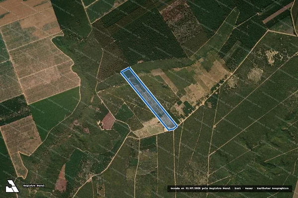 Imagem de satélite de Traçadal, da Fazenda Cigano - Parte 16 em São João do Paraíso - MG