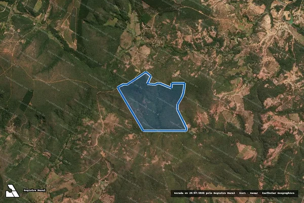 Imagem de satélite de FAZENDA  FURADOS - Parte 1 em Taiobeiras - MG