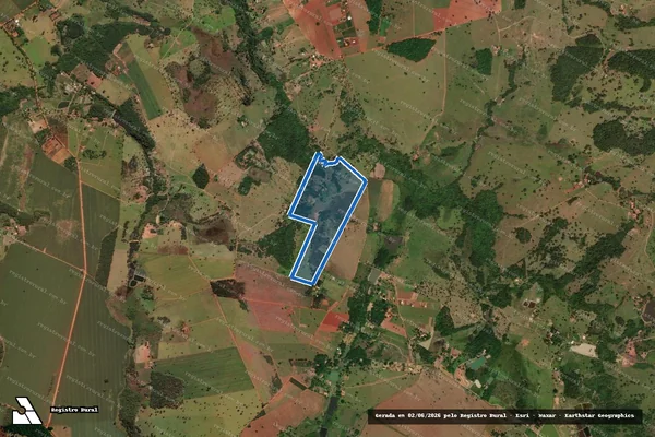 Imagem de satélite de FAZENDA BOA VISTA DO RIBEIRÃO - 001 em Guapó - GO