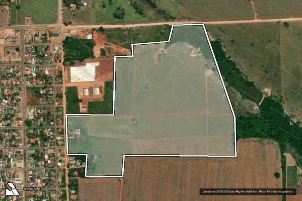 Imagem de satélite de Lote Rural n° 07RA/7AR, Gleba Guaporé, Setor Cabixi, Projeto Fundiário Corumbiara - Parcela 1 em Cabixi - RO