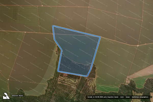 Imagem de satélite de FAZENDA SM 5 - Parcela 1 em Itiquira - MT