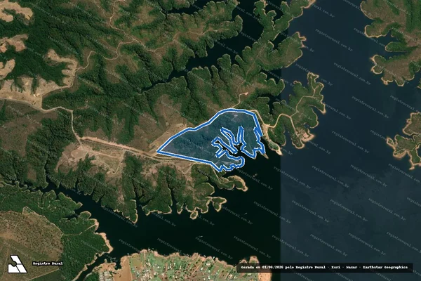 Imagem de satélite de FAZENDA NOSSA SENHORA DAS PROMESSAS - REMANESCENTE-II em Chapada dos Guimarães - MT