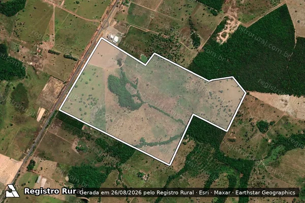 Imagem de satélite de FAZENDA SANTA BARBARA - PARTE 03 em Araguaína - TO