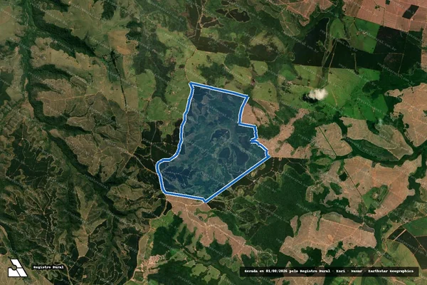 Imagem de satélite de Fazenda Flor da Noroeste  - Faz. Flor da Noroeste - Mat. 2.034 em Presidente Alves - SP