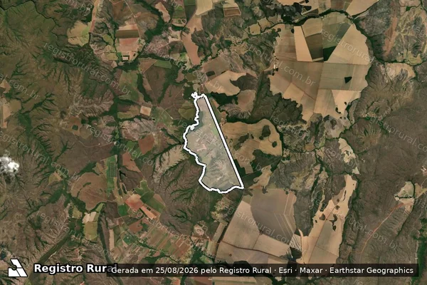 Imagem de satélite de FAZENDA JATOBÁ ? DEN. CROATÁ - Parte 1 em São João d'Aliança - GO