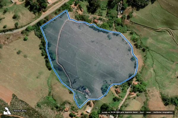Imagem de satélite de SÍTIO CACHOEIRINHA - Bairro Cacheirinha em Cristina - MG