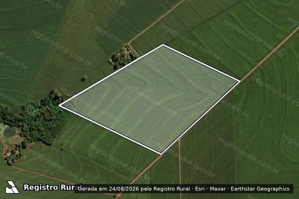 Imagem de satélite de Lote Rural Nº 08.B, Gleba 5-A, Santa Helena e Sol de Maio - PARCELA 02 em Ouro Verde do Oeste - PR