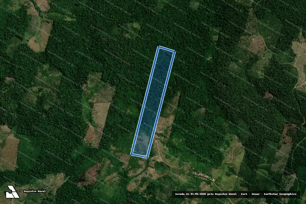 Imagem de satélite de LOTE 240 PA RIO CURURUÍ - GLEBA TUERÊ - Parte 1 em Pacajá - PA