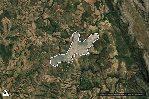 Imagem de satélite de FAZENDA SACO VAU DOS INHAMES - 001 em Santana de Pirapama - MG