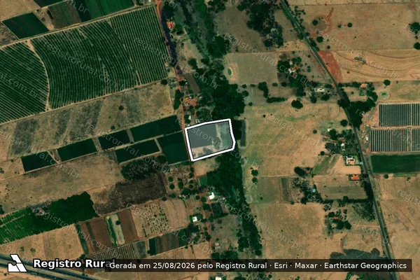 Imagem de satélite de Chácara São Sebastião - Parte 1 em Urânia - SP