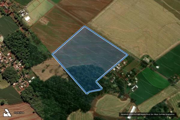 Imagem de satélite de Lote Rural nº 71-A - em Medianeira - PR