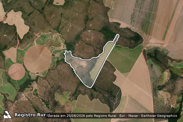 Imagem de satélite de FAZENDA VIRA MUNDO - MAT: 11513 em Formoso - MG