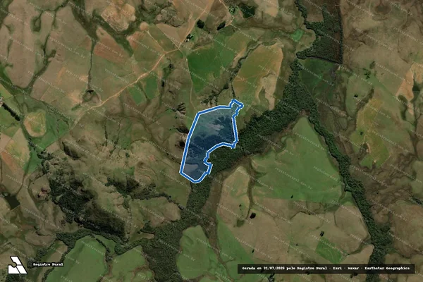 Imagem de satélite de FAZENDA FORTALEZA II - 001 em Rosário do Sul - RS