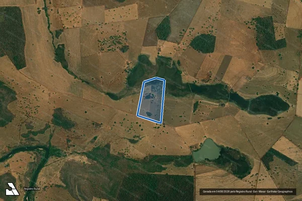 Imagem de satélite de FAZENDA DIAMANTE DA GLÓRIA - 001 em Ituiutaba - MG