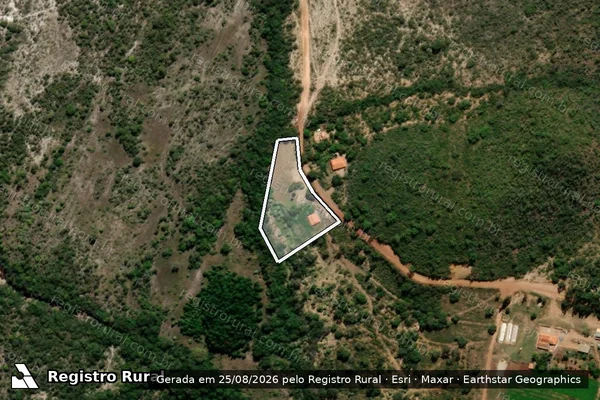 Imagem de satélite de FAZENDA CURRAL DE PEDRA - Parte 1 em Rio Pardo de Minas - MG