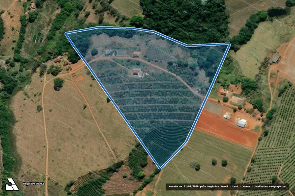 Imagem de satélite de Sítio São Luiz - Parte 1 em Cambuquira - MG