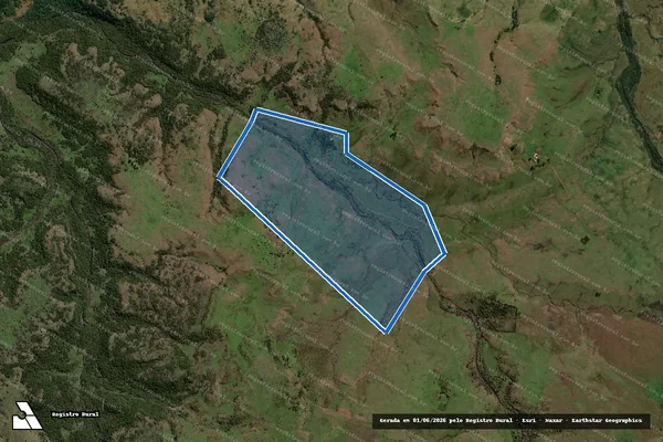 Imagem de satélite de Santa Terezinha - Parte 1 em Quaraí - RS