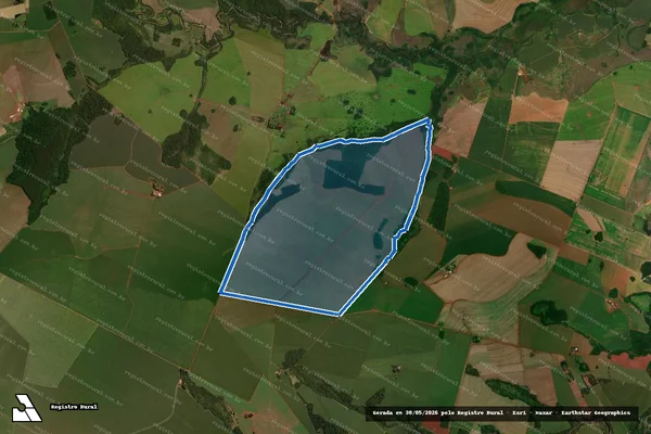 Imagem de satélite de FAZENDA FORTUOSA II - Parte 1 em Aral Moreira - MS