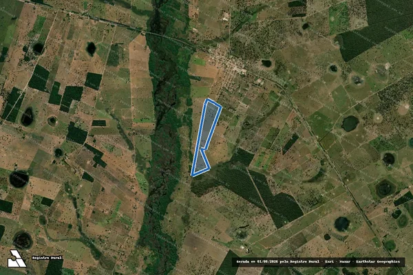Imagem de satélite de Sítio São Caetano - Parcela 1 em Cáceres - MT