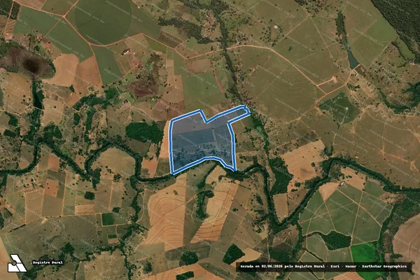 Imagem de satélite de FAZENDA BARRA - 001 em Itapaci - GO