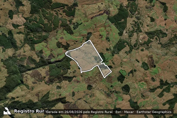 Imagem de satélite de CARAÚNO - Parcela 1 em Bom Jesus - RS