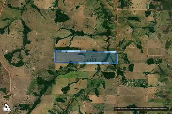 Imagem de satélite de PA Ceará - Lote 121 e 123 C - Parte 1 em Parecis - RO