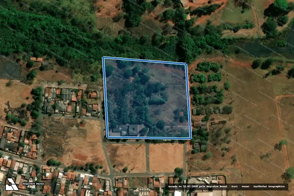 Imagem de satélite de FAZENDA CAVEIRAS - GLEBA 2-A em Goiânia - GO