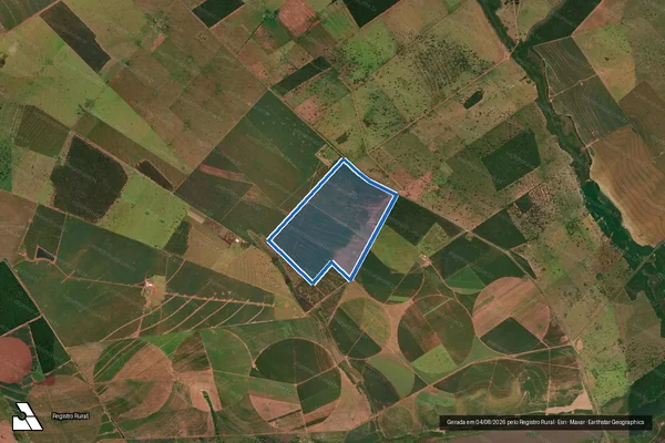 Imagem de satélite de ESTÂNCIA UPA UPA - GLEBA A em Santa Rita do Pardo - MS