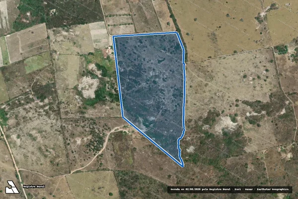 Imagem de satélite de FAZENDA ALAGOA DO MEIO - Área da Justiça 01 em Pesqueira - PE
