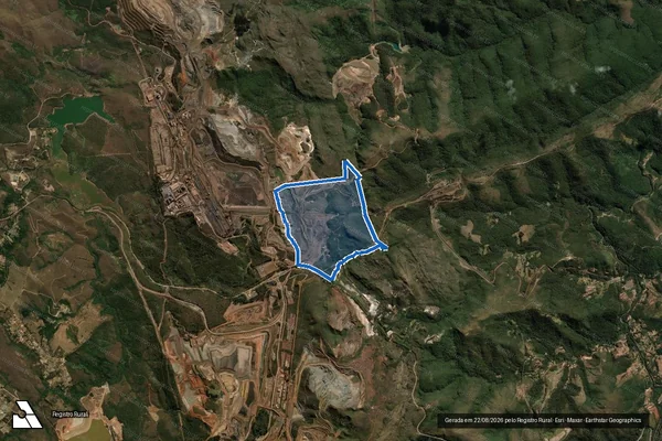 Imagem de satélite de Fazenda Pico Fernandinho - Parcela 1 em Nova Lima - MG