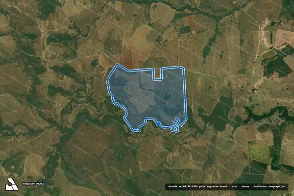 Imagem de satélite de FAZENDA GAMELÃO - Parte 1 em Cedro do Abaeté - MG