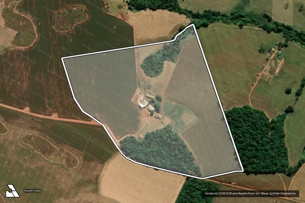 Imagem de satélite de Fazenda Santa Barbara - 001 em Orizona - GO