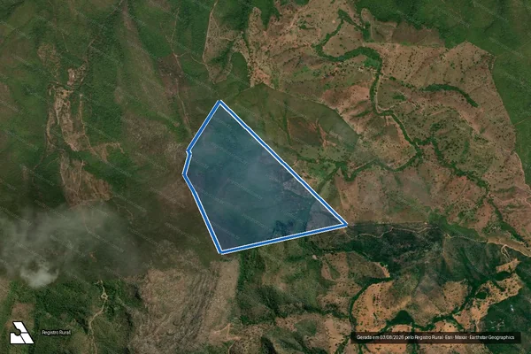 Imagem de satélite de FAZENDA DOIS IRMÃOS - GLEBA 04. em Campinaçu - GO