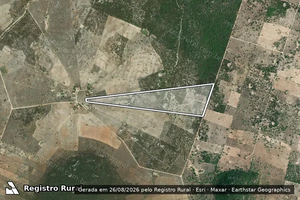 Imagem de satélite de P. A. JOÃO PEDRO TEIXEIRA - Lote 104 em Canindé de São Francisco - SE