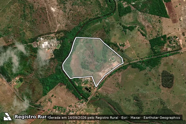 Imagem de satélite de Chácara Santa Luzia - 01 em Araguaína - TO
