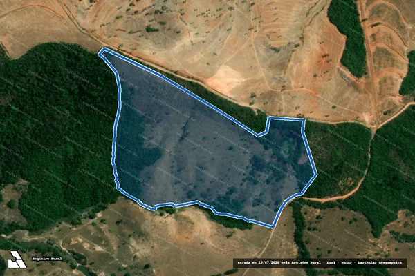 Imagem de satélite de Fazenda Retiro - Parte 1 em Cláudio - MG