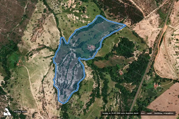 Imagem de satélite de Fazenda Corrego do Cavalo e Monteiro - Parcela 1 em Monte Carmelo - MG