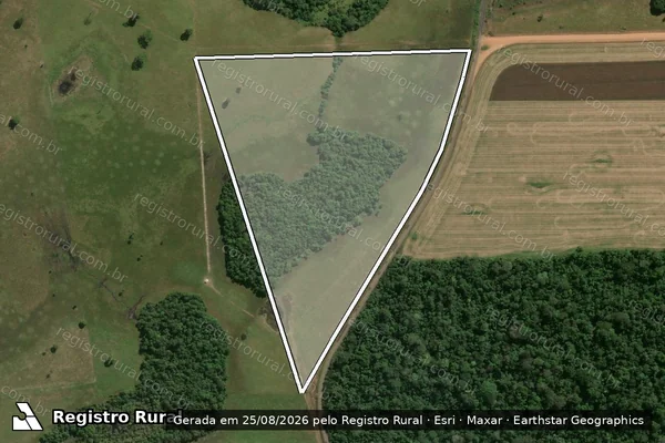 Imagem de satélite de Lote 13, 14, 15 e 16, Gleba 24-A, Gleba Santa Cruz, Setor Santa Cruz - Parte 2 em Corumbiara - RO