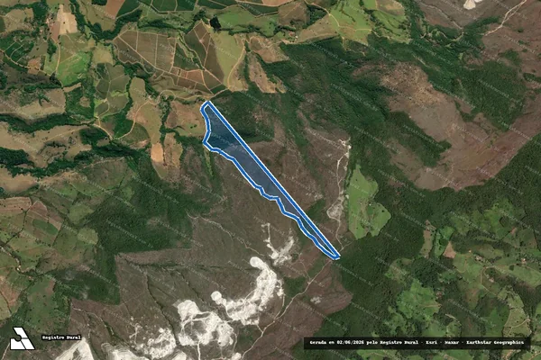Imagem de satélite de GOIABEIRAS E SERRA - GOIABEIRAS E SERRA em São Tomé das Letras - MG