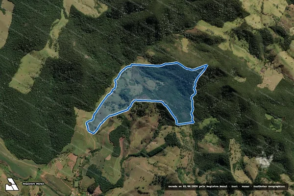 Imagem de satélite de SÍTIO PANELÃO - GLEBA 01 em Conceição dos Ouros - MG