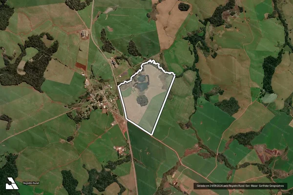 Imagem de satélite de INVERNADA DA UVAIA - GLEBA A em Lagoa Vermelha - RS