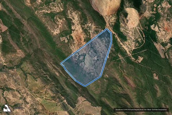Imagem de satélite de FAZENDA RETIRO DO BOQUEIRÃO Lugar LIMOEIRO - 001 em Unaí - MG