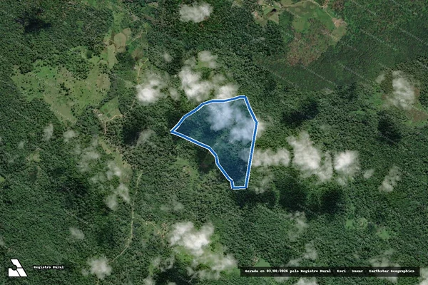 Imagem de satélite de Fazenda Santa Maria - Parte 1 em Uruçuca - BA