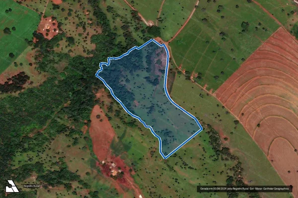 Imagem de satélite de FAZENDA ÁGUA GRANDE - PARCELA 01 em São Gotardo - MG