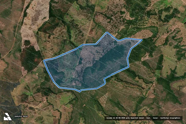Imagem de satélite de Fazenda Jacaúna - Fazenda Jacaúna em Ponte Alta do Tocantins - TO